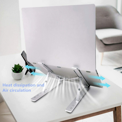 Adjustable Aluminium Foldable Notebook Stand