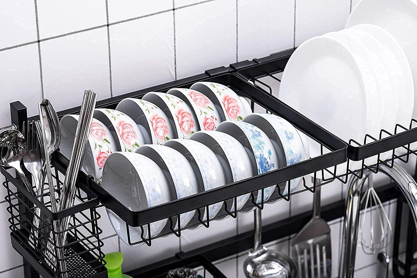 Space Saving Dish Draining Rack (85cm)