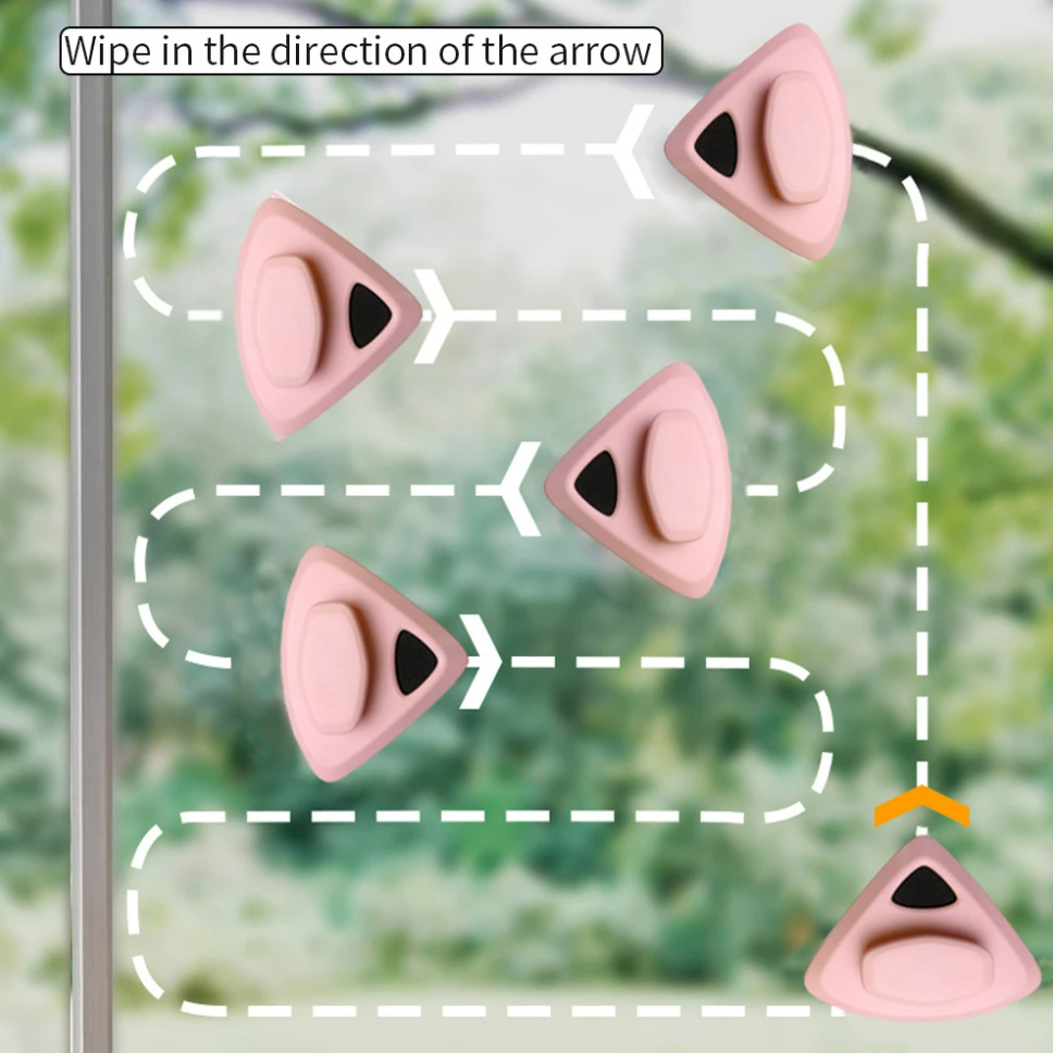 Double Sided Triangle Window Cleaner