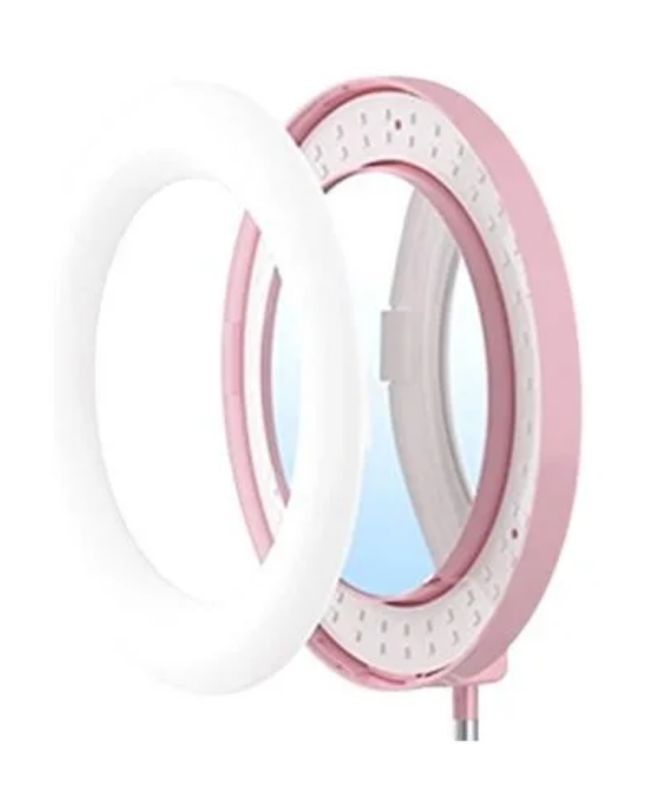 Adjustable Live Mirror With Ring Light