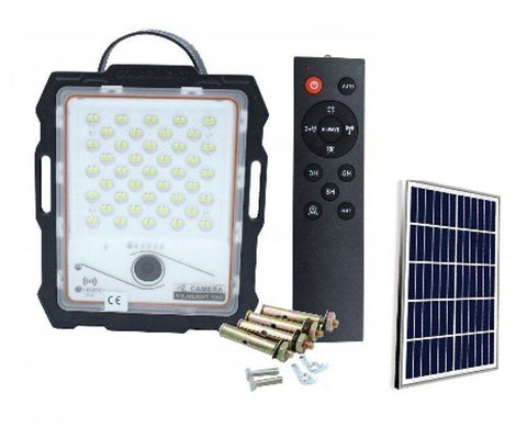 Solar Security Lights With WIFI Camera (100W) - Alt View