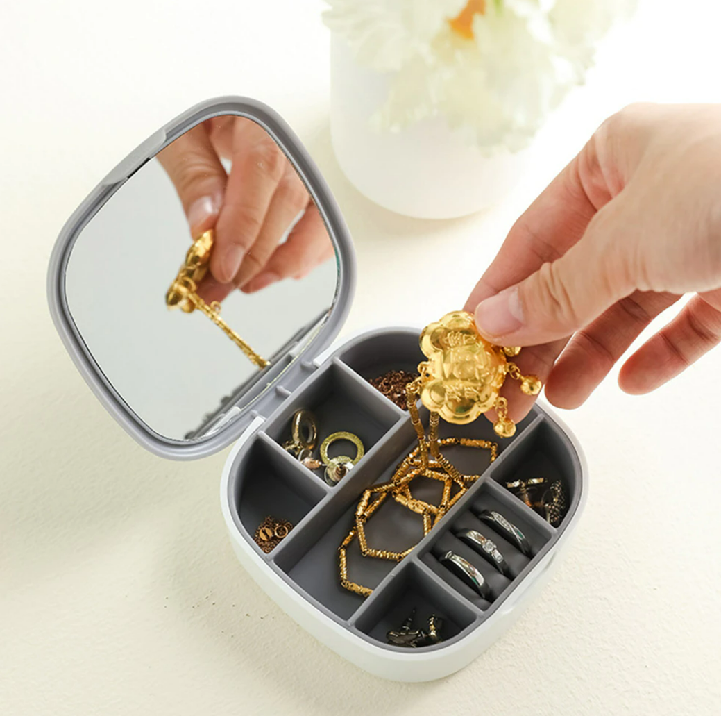 Jewellery Storage Box With Mirror (Each)