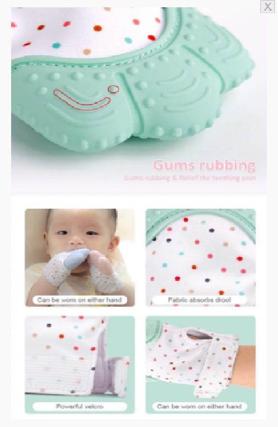 Gummy Glove Teething Mitten Bear Claw Design - DMC Wholesale