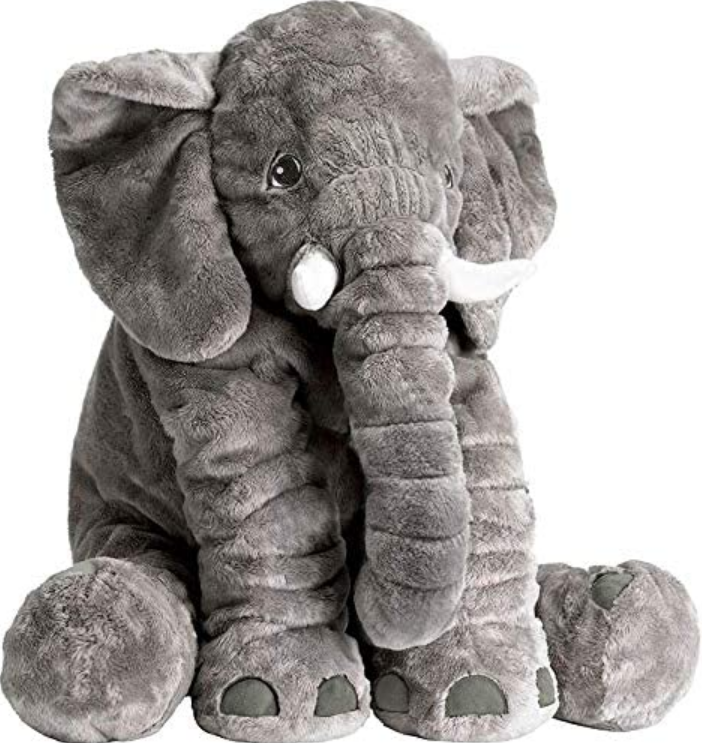 Large Elephant Pillow with Blanket