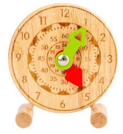 Wooden Cognitive Mini Clock