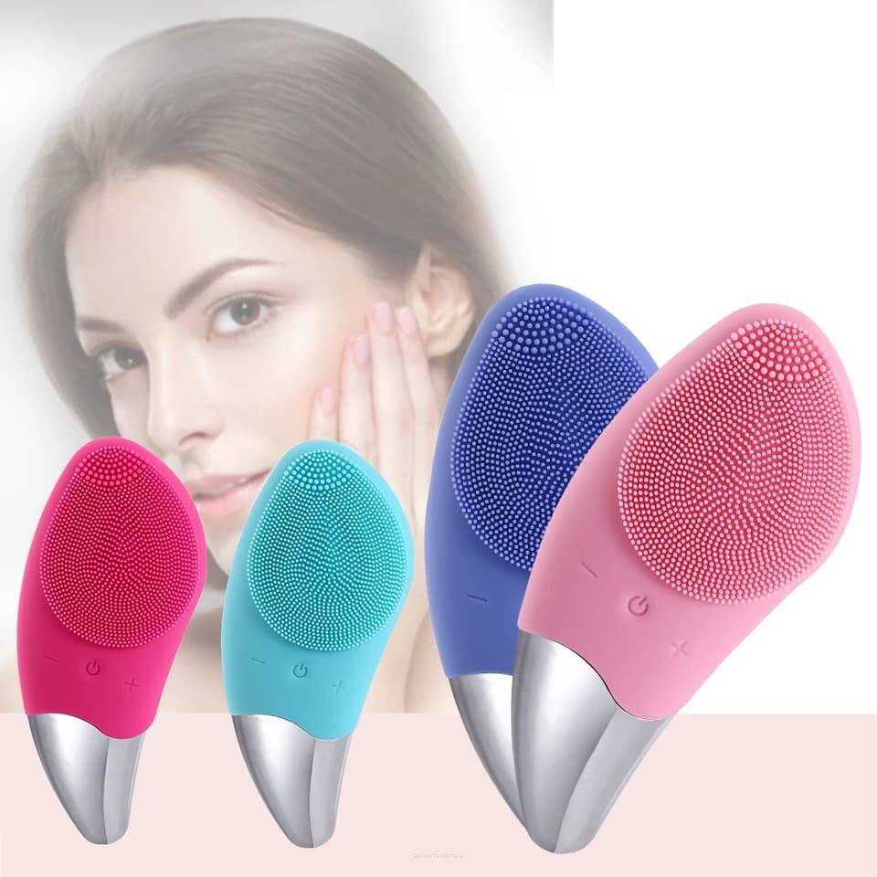 Silicone Two Tone Facial Cleansing Brush