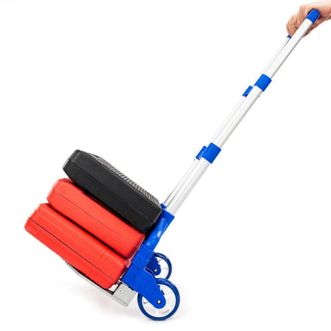Aluminium Folding Portable Heavy Duty Push Trolley - Alt View