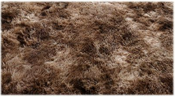 Colourful Fluffy Shag Runner (Two Tone Brown)