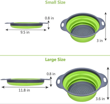 Collapsible Filter Basket Colanders (2 pcs)