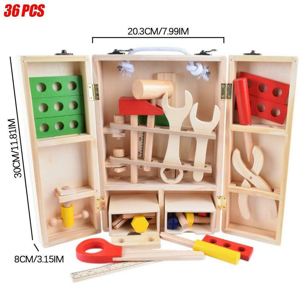 Wooden Durable Educational Tool Set For Children