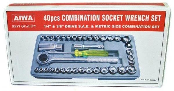 Combination Socket Wrench Set (Large)(40 pcs)