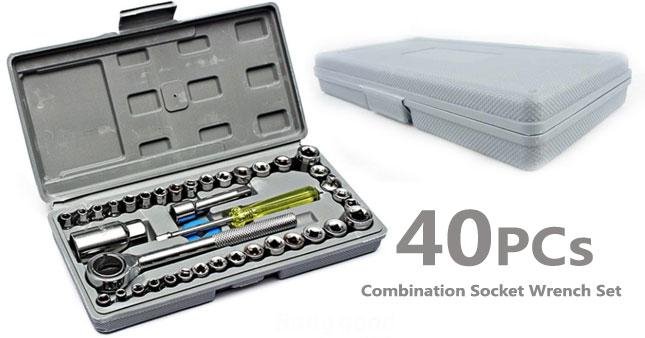 Combination Socket Wrench Set (Large)(40 pcs)