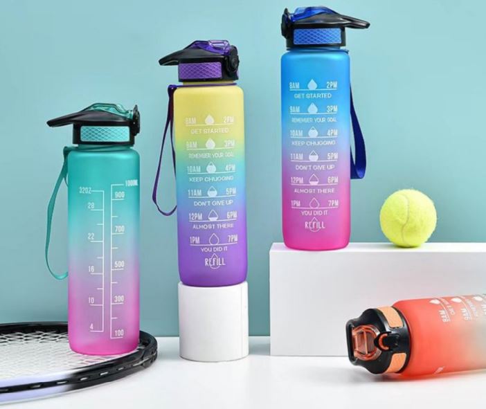 Motivational Time Marker Water Bottle (1L)